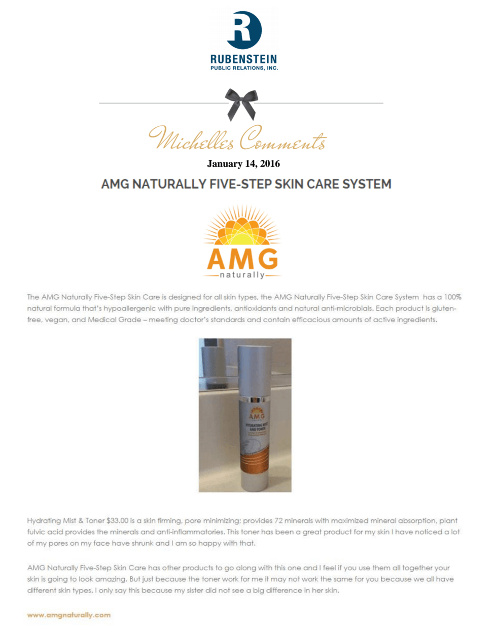 AMG Minerals Logo - Michelle's Comments | AMG Naturally