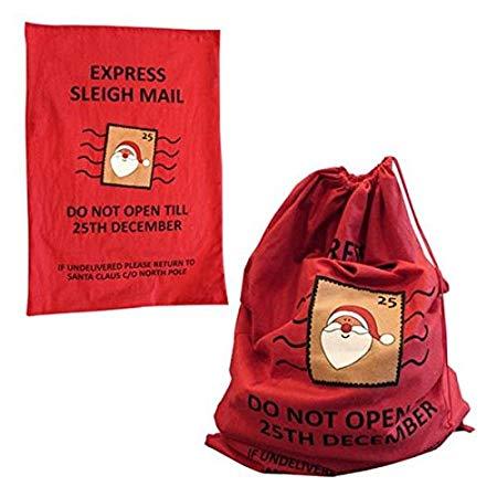 Giant Red O Logo - Giant Felt Christmas Gift Present Sack Express Sleigh Mail Santa