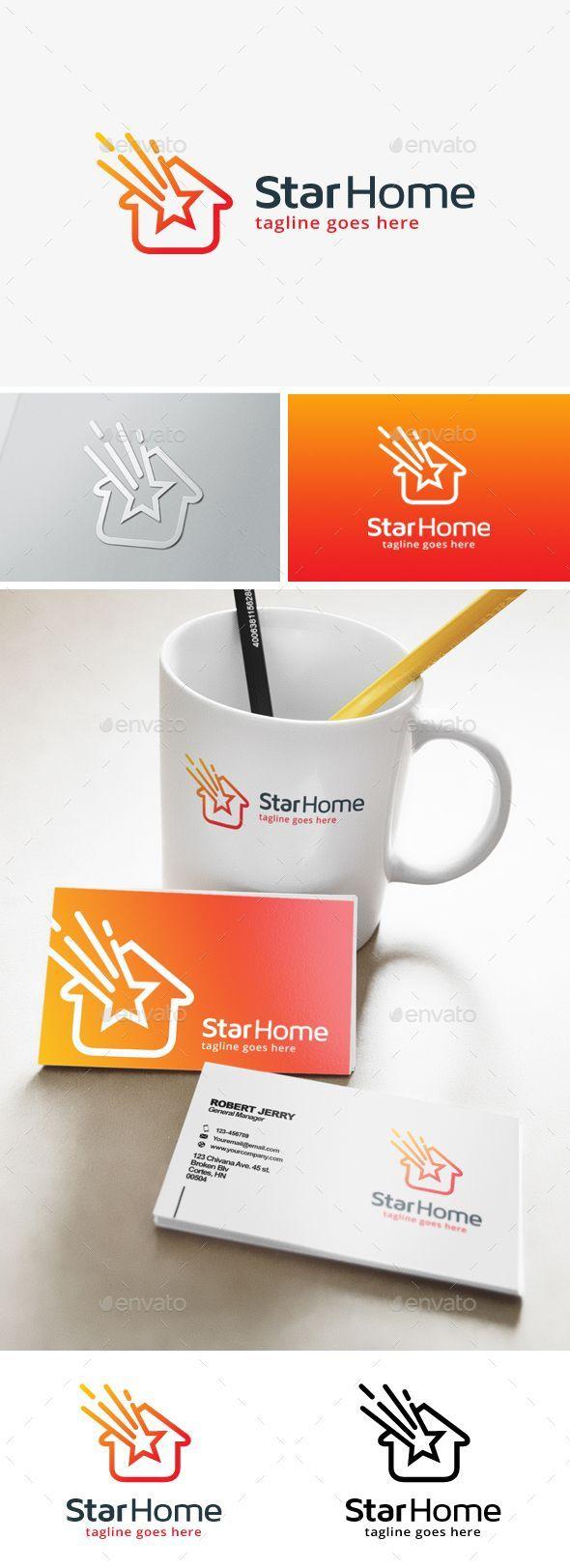 Star in House Logo - Star House Logo | Pinterest | House logos, Building logo and Logos