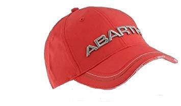 Red Cap Logo - Abarth Rally Fiat 3D Embroidered Logo Red Cap: Amazon.co.uk: Sports