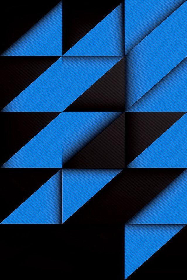 Dark Blue Triangle Logo - Dark and Blue Triangles iPhone 6 / 6 Plus and iPhone 5/4 Wallpapers