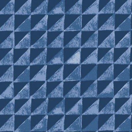 Dark Blue Triangle Logo - navy blue dark blue triangle poplin organic fabric monaluna USA ...