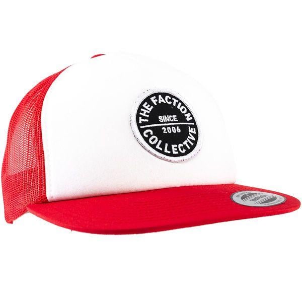 Red Cap Logo - Caps LOGO TRUCKER CAP RED 2019 Faction at Ekosport