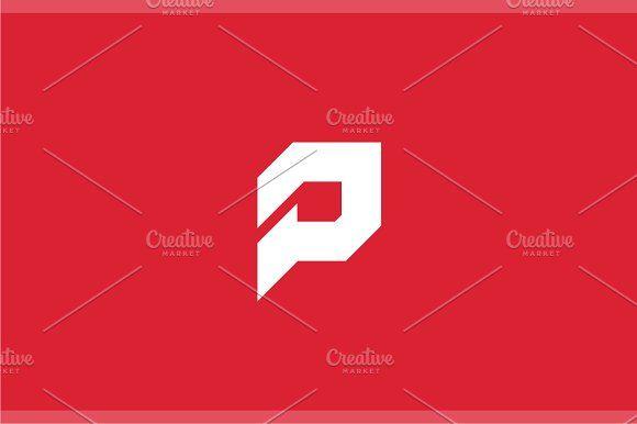 Red Letter P Logo - Letter P Logo Logo Templates Creative Market