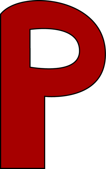 Large Red P Logo - Large Letter P Clipart