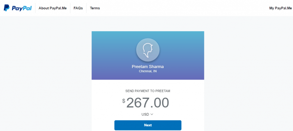 PayPal Me Logo - PayPal rolls out PayPal.me for Indian Customers