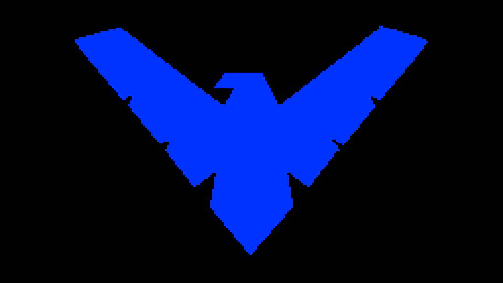 Nightwing Logo - Pixilart - Nightwing Logo by night76wing