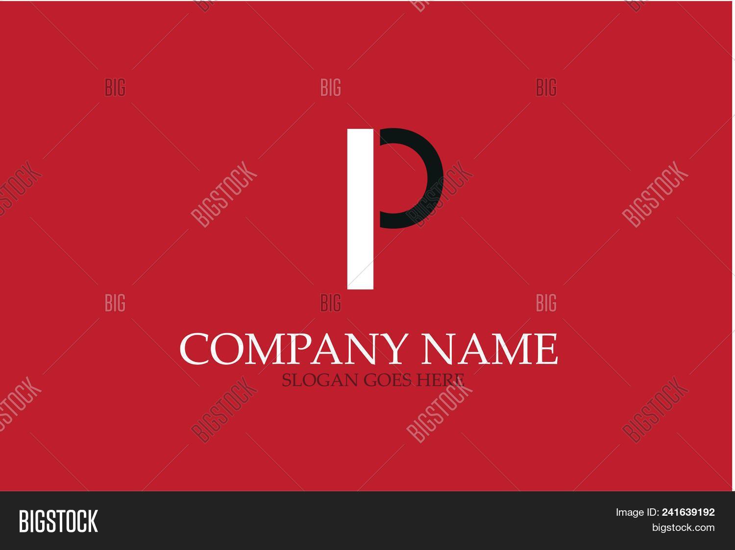 Red Letter P Logo - Letter P Logo Design Vector Isolated on Red Background Image ...