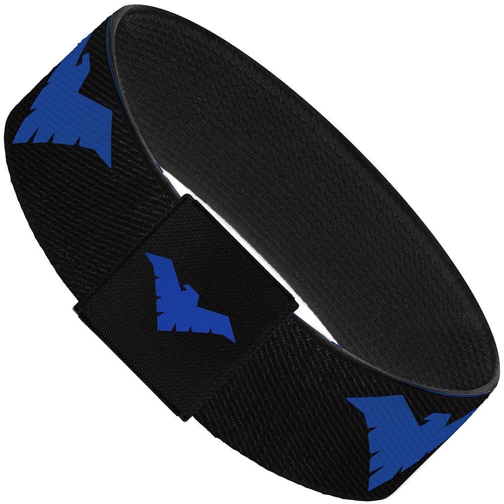 Nightwing Logo - Elastic Bracelet.0 Logo Black Blue