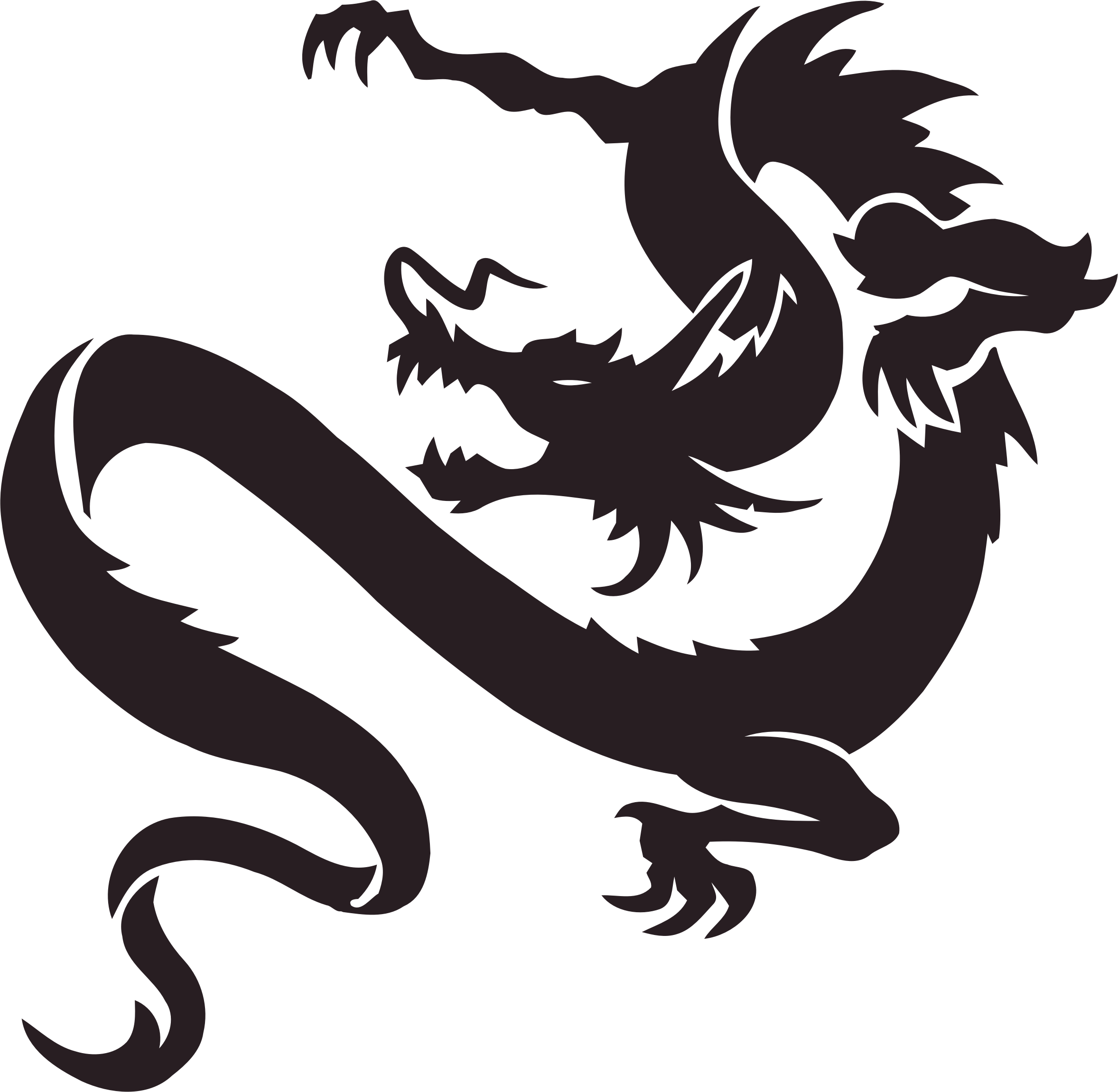 Tribal Dragon Logo - Tribal dragon logo png 2 » PNG Image