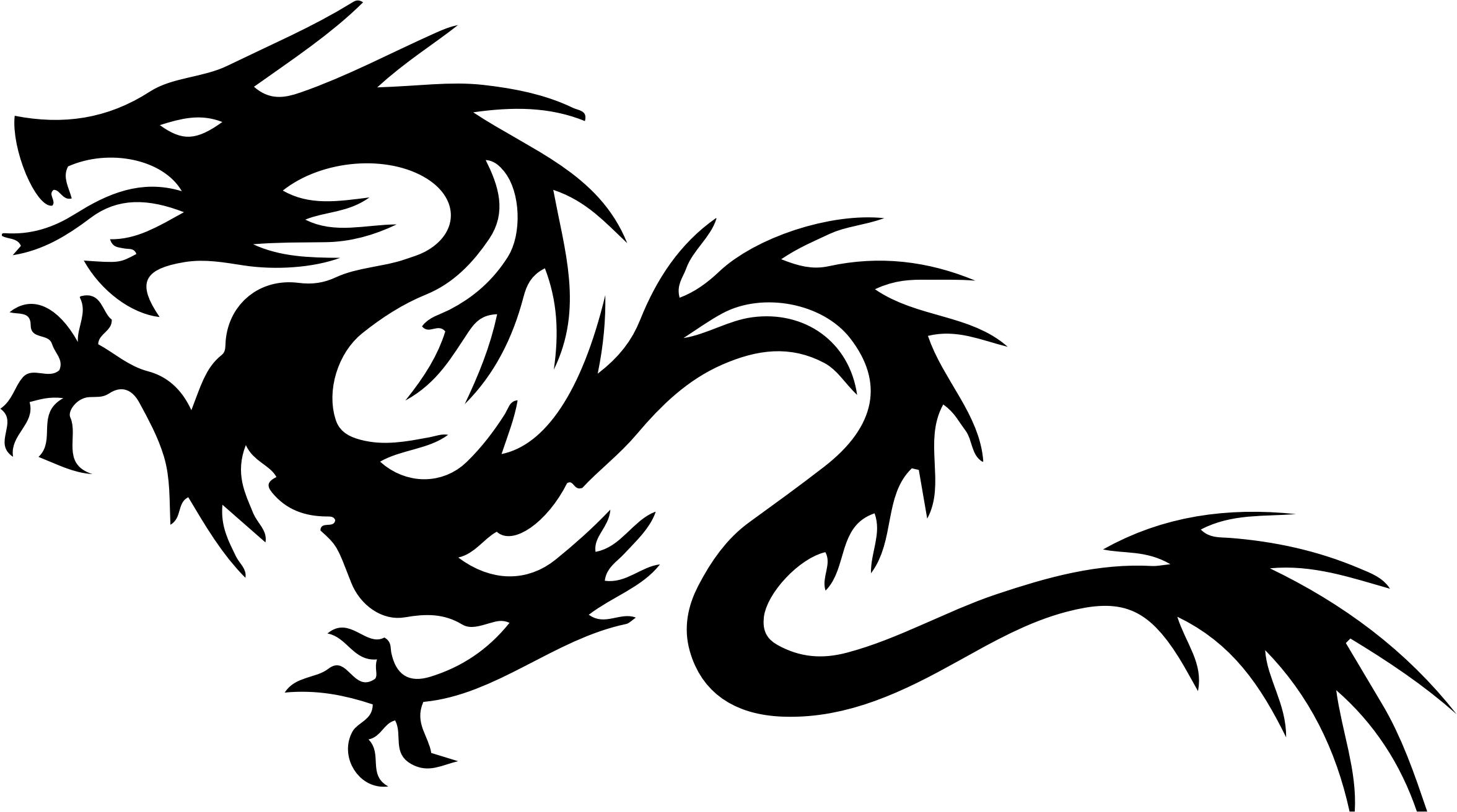 Tribal Dragon Logo - Clipart Dragon 26