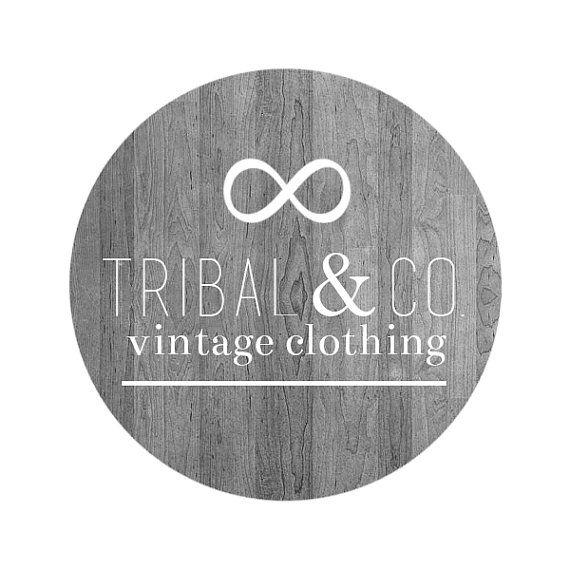 Circle Clothing Logo - Premade Circle Logo // Tribal Logo // Wooden Background // Rustic ...