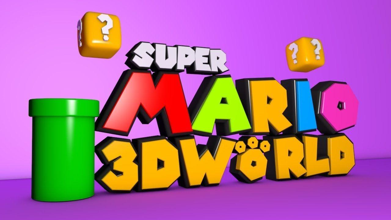 3D World Logo - Cinema 4D Tutorial Mario 3D World logo