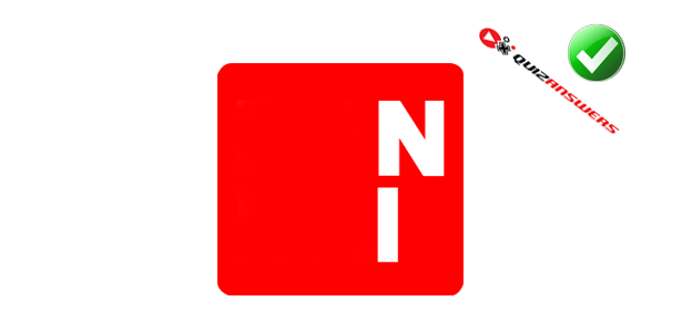 White with Red Letters Logo - Red square Logos