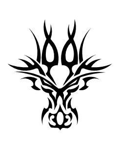 Tribal Dragon Logo - SignMAX.us - Vector logo: Tribal dragon
