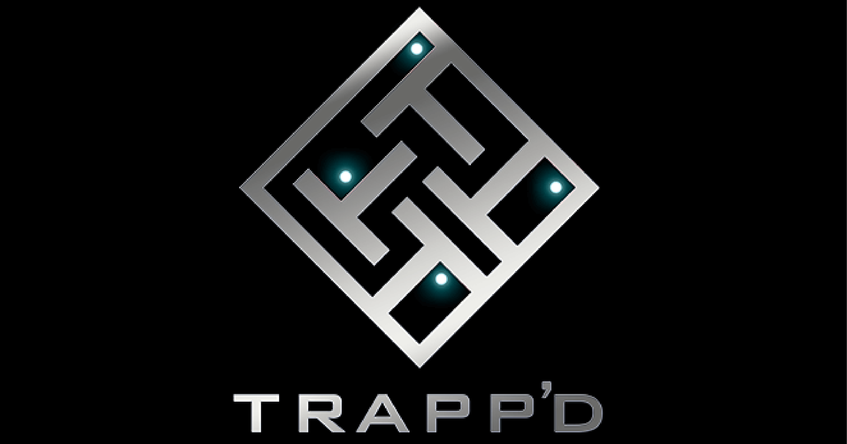 White and Blue D-Logo Logo - Trapp'd Logo | Escape Rooms | Things to do in Peterborough - Things ...