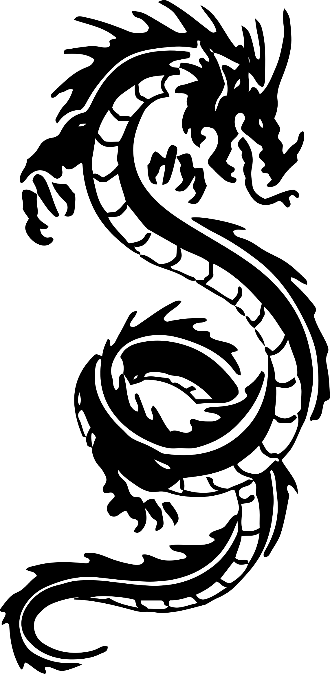 Tribal Dragon Logo - Clipart - Tribal Dragon 42