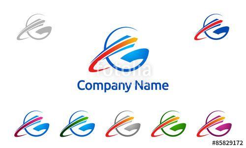 3D World Logo - 3d, global, globe, world, G, letter G, logo, vector, arrow, motion ...