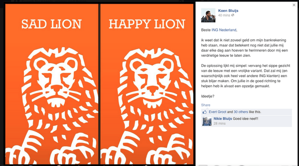 ING Lion Logo - Ronnie Overgoor. Ik zeg doen. “