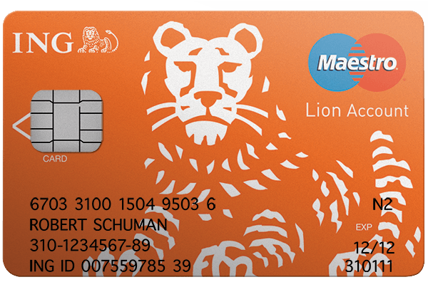 ING Lion Logo - ING Lion Account Card