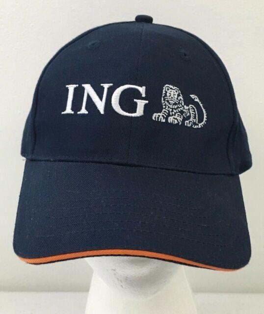 ING Lion Logo - ING Lion Embroidered Logo Navy Blue Adjustable Baseball Hat Legend ...