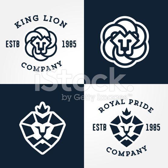 ING Lion Logo - Set of Lion logo templates, for your business, collection of symbols