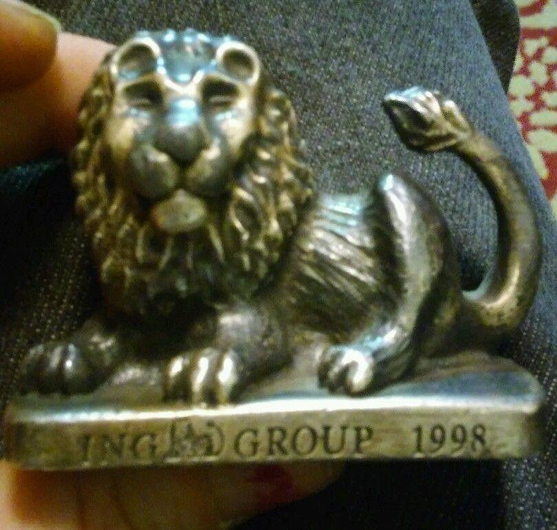 ING Lion Logo - 1998 Dutch ING GROUP Bank and Financial Corporation LION Logo Advert ...