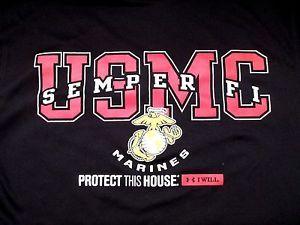 Under Armour Protect This House Logo - USMC Semper Fi Protect This House T Shirt Adult Small U.S. Marines