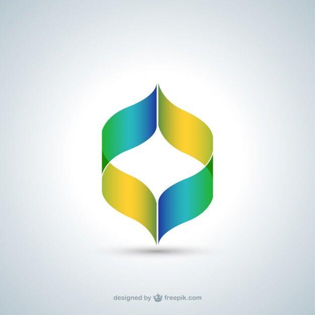 Gradient Logo - Abstract logo in gradient color style Vector | Free Download