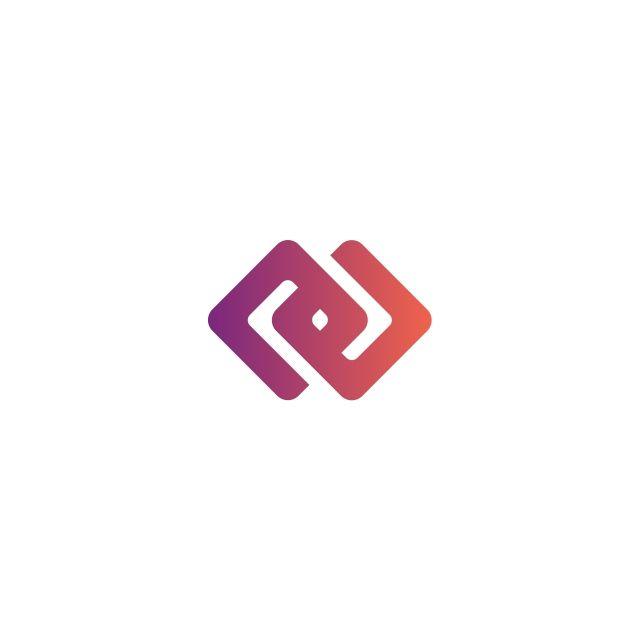 Use Gradient of Colors in Logo - Abstract Infinity Block Chain Cube Logo Element Concept Square ...