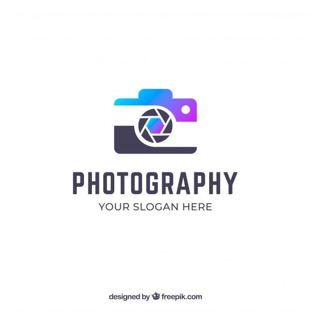 Use Gradient of Colors in Logo - Photography logo with gradient colors Vector