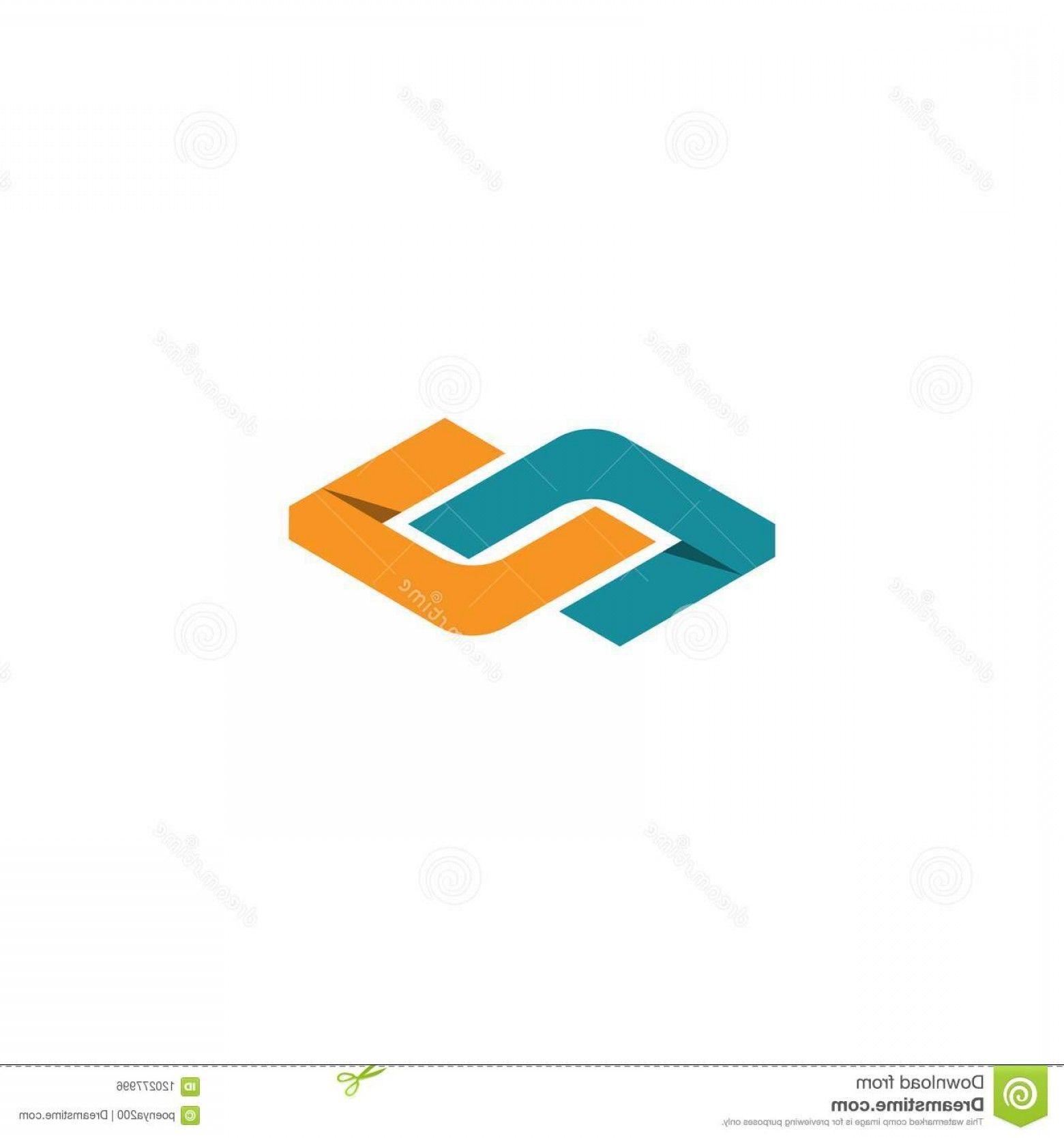 Use Gradient of Colors in Logo - Abstract Infinity Letter Nu Chain Cube Logo Element Concept Gradient
