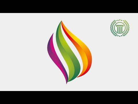 Use Gradient of Colors in Logo - Adobe illustrator logo design tutorial - How to Make 3D Flame Fire ...