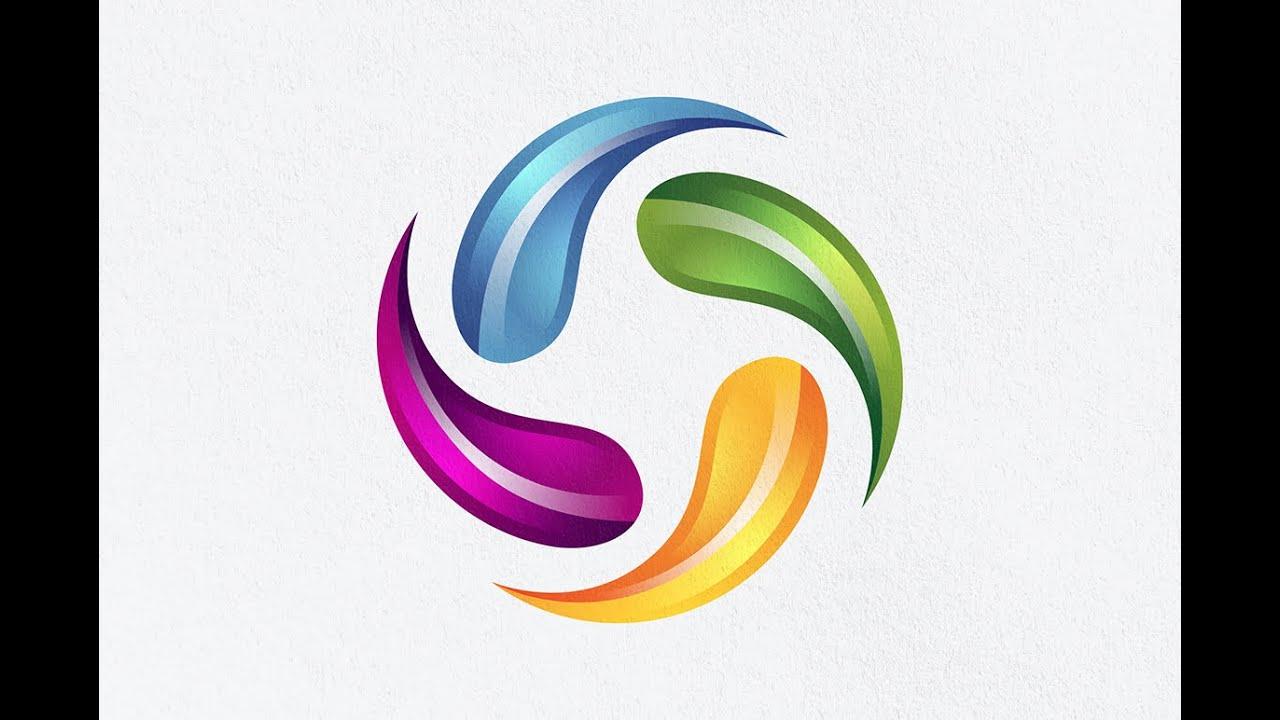 Use Gradient of Colors in Logo - Make Circle Logo in Adobe Illustrator CC | Logo Design Tutorial ...