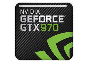 GeForce Logo - Details about nVidia GeForce GTX 970 1x1 Chrome Domed Case Badge / Sticker Logo