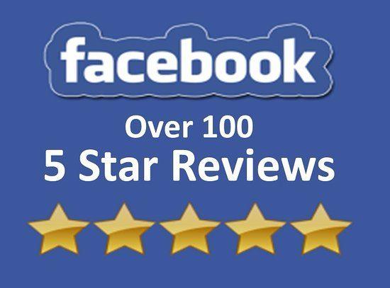 Facebook 5 Star Logo - With over 100 FIVE STAR facebook reviews - we're known to have the ...