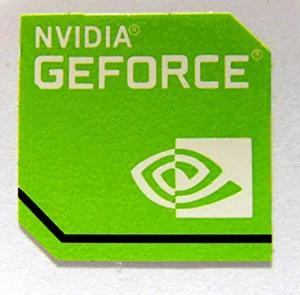 GeForce Logo - Original NVIDIA GEFORCE Sticker 17.5mm x 17.5mm [835]