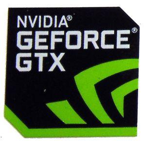 GeForce Logo - Details about NVIDIA GEFORCE GTX STICKER LOGO AUFKLEBER 18x18mm (252)