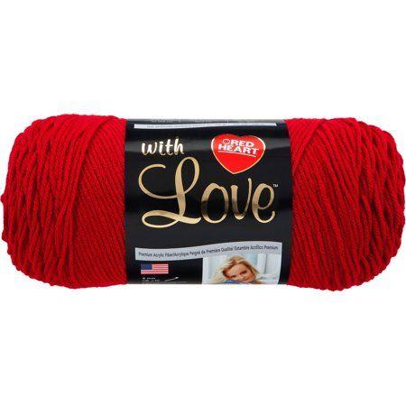 Red Heart Yarn Logo - Red Heart With Love Yarn: Holly Berry - Walmart.com