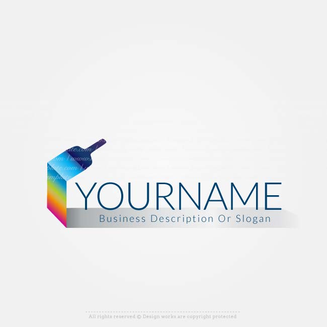 Painter Logo - Free Logo Maker - Online Painter logo design template
