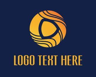 Blue Ball with Company Logo - Company Logo Maker | Create Your Company Logo | BrandCrowd