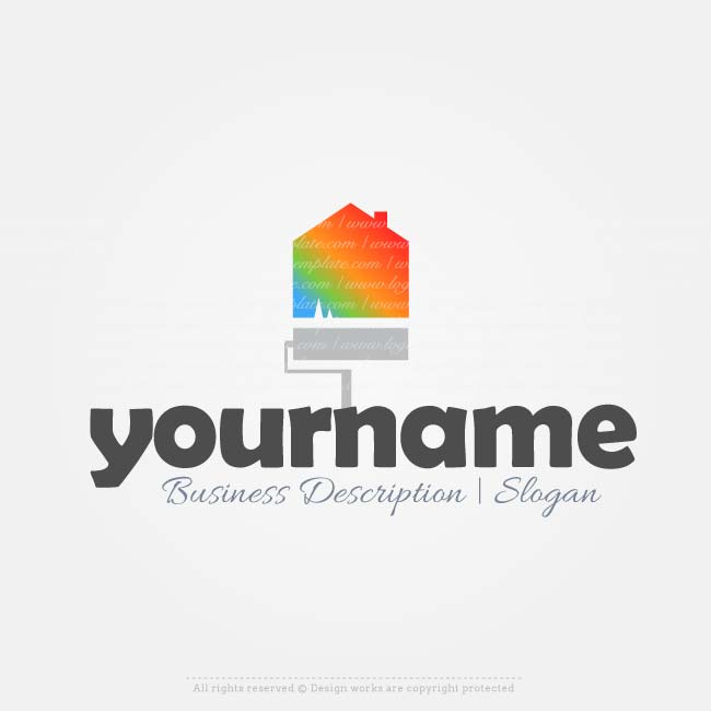 Painter Logo - Create a Logo Template - Online House Painting logo