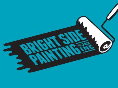 Painter Logo - Bright Side Painting logo by Louie Preysz | Dribbble | Dribbble