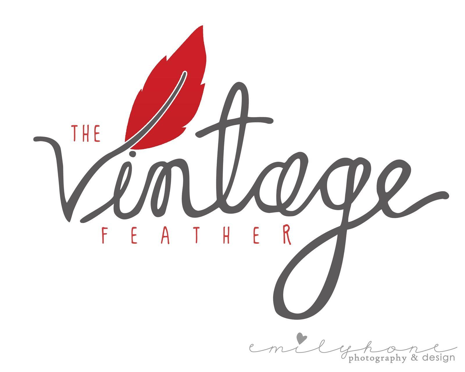 Feather H Logo - The Vintage Feather Custom Design Logo