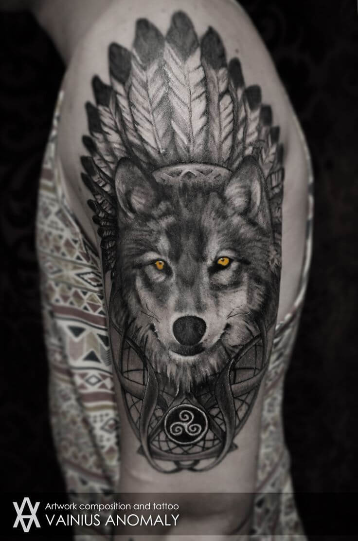 Dark Wolf Cool Logo - The 85 Best Wolf Tattoos for Men | Improb