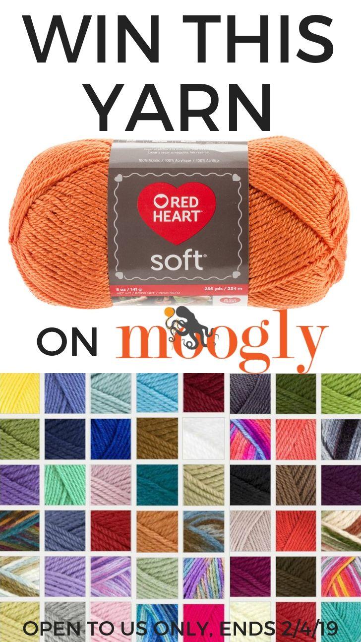 Red Heart Yarn Logo - Red Heart Soft Giveaway 9 Balls of Yarn on Moogly!