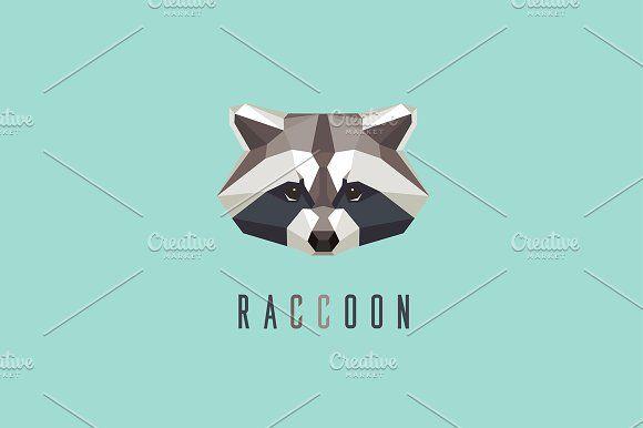 Raccoon Logo - Raccoon logo mark Logo Templates Creative Market
