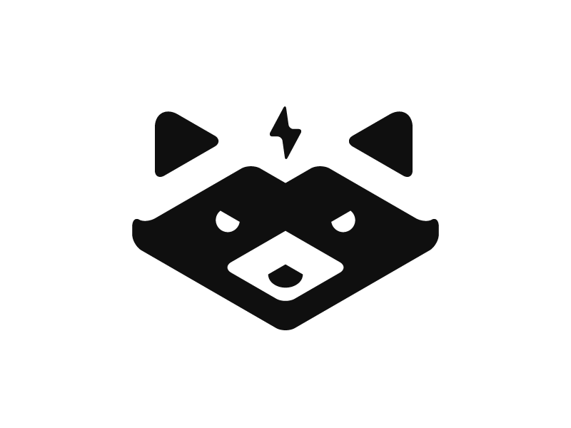 Racoon Logo - Raccoon | Analog | Animal logo, Logos design, Minimal logo design