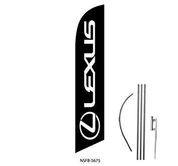 Feather H Logo - Amazon.com : Lexus Swooper Feather Flag, Kit with 15' Pole and ...