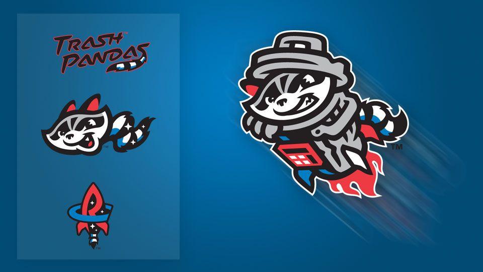 Blue Raccoon Logo - Rocket Raccoon: Trash Pandas unveil logos | MiLB.com News
